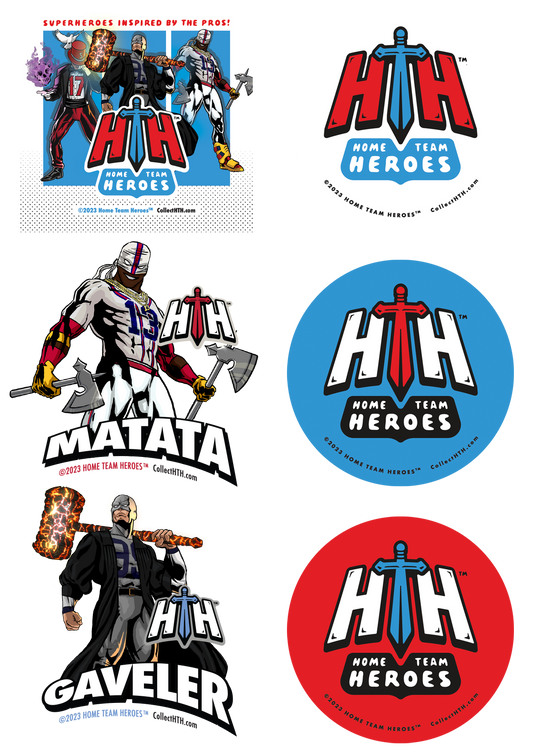 Home Team Heroes Baseball Sticker Variety Pack