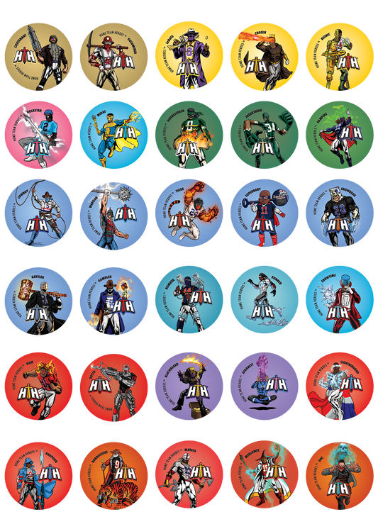 Home Team Heroes Pin Back Button Variety Pack