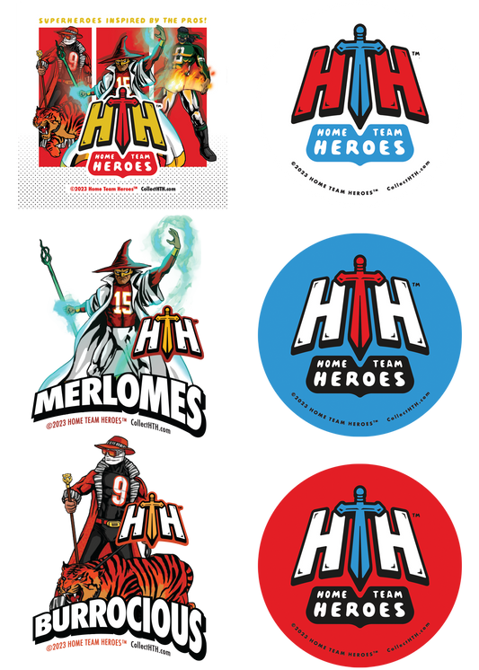 Home Team Heroes Football Sticker Variety Pack